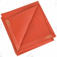 HI TEMP Welding Blanket: Silicone-Coated Fiberglass, 5 ft Wd, 5 ft Lg, Red, 32 oz/sq yd Material Wt (MPN R51-5X5-32-B). Key specifications — Manufacturer Part Number: R51-5X5-32-B; Brand: HI TEMP.