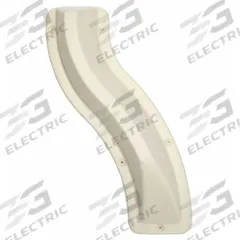 ACROVYN Door Knob Protector: 9 in Lg, 17 1/2 in Wd, 3 5/8 in Projection, Eggshell, PETG, 9 in, White (MPN DNP10R100N). Key specifications — Color: Eggshell; Brand: ACROVYN; Material: PETG; Finish: White.