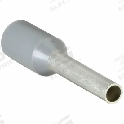 PANDUIT Wire Ferrule: 18 AWG Max Wire Size, Holds 1 Wire, Gray, Polypropylene - Insulated Ferrules