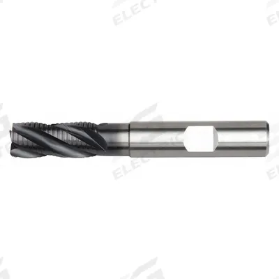 WIDIA HANITA Roughing End Mill: Carbide, AlTiN Coated, 4 Flute, 12 mm Mill Dia, 26 mm LOC - Reduced-Neck Fast-Cutting Corner-Chamfer Carbide Roughing End Mills for Steel & Cast Iron