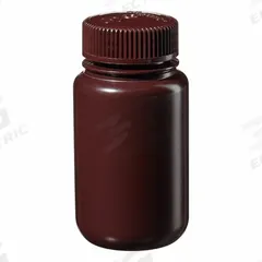 NALGENE Laboratory Bottle: HDPE, 125 mL, 4 fl oz, Closure Included, Amber, 38 mm, Polypropylene (MPN 2106-0004). Key specifications — Brand: NALGENE; Graduated: No; Body Color: Amber.