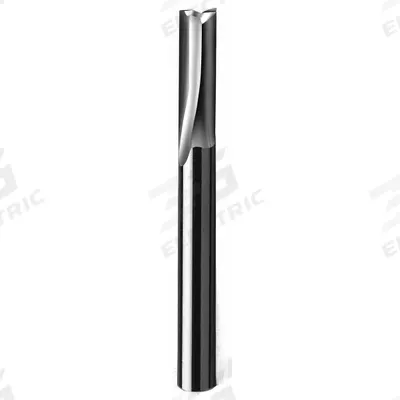 ONSRUD Solid Router Bit: Straight V-Flute, 2 Flute, 3/8" Cut Dia, 1-5/8" LOC (MPN 56-124) - Straight V-Flute Router Bits for Plastics