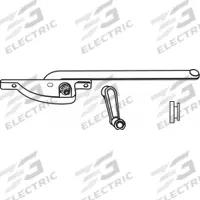 APPROVED VENDOR Window Operator: Crank, Handle Included, Left-Hand, Frame, Brown, 12 1/2 in Base Lg (MPN 36-117B). Key specifications — Brand: APPROVED VENDOR; For Use With: Casement Windows; Finish: Painted; Color: Brown; Handing Orientation: Left-Hand; Handle Type: Crank; Mounting Location: Frame; Product Type: Window Operator.