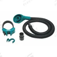 MAKITA Dust Extracting Attachment: On-Tool, Separate Vacuum, 1 1/8 in Max. Dia, 1 1/8 in Hex (MPN 197172-1). Key specifications — attr117716: 195433-3; attr117710: 1-1/8 in Hex; attr117714: Demolition Hammers; attr117721: (1) Dust Extraction Attachment; attr117708: Chiseling; attr68812: MAKITA.