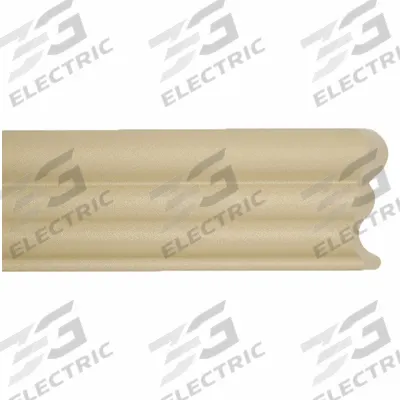 ACROVYN Accent Rail: FR-252, PETG, Beige, 2 1/2 in Overall Ht - PETG Crash Rails & Bumper Guards