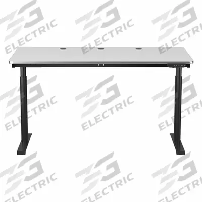 VERSADESK Electric Sit-Stand Desk: Black, Wood, 60 in Overall Wd, 30 in Overall Dp - Electric Adjustable-Height Desks
