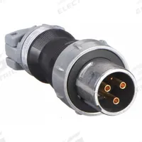 HUBBELL Pin and Sleeve Plug: Gray, 250V DC/600V AC, Three Phase, 30 A, 3 Pole, 4 Wire (MPN HBL430PS1W). Key specifications — Brand: HUBBELL.