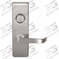PRECISION Mechanical Exit Device Trim: 36 in Max Door Wd, Stainless Steel (MPN 3R0V4908ALHRB630). Key specifications — Color: Silver; Product Type: Mechanical Exit Device Trim; Brand: PRECISION; Outside Trim Type: Lever; Exit Device Style: Pull Plate; ADA Compliant: Yes.