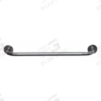 HEALTHSMART Wall Grab Bar: Straight, 24 in Lg, 1 in Dia, Steel, Chrome-Plated, 250 lb Wt Capacity (MPN 521-1570-0624). Key specifications — Finish: Chrome-Plated; Brand: HEALTHSMART.