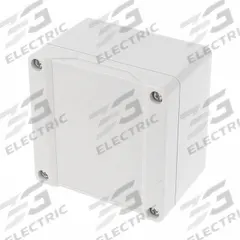 HAMMOND Enclosure: Polycarbonate, 3 in x 3 in x 2 in, NEMA 12/13/4/4X/6/6P, Screw On, Solid Cover (MPN 1555E2GY). Key specifications — Brand: HAMMOND; Closure Method: Screws; Knockouts: Not Included.