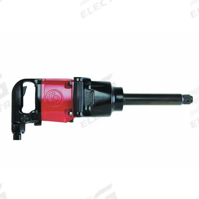 CHICAGO PNEUMATIC Air Impact Wrench: Compact, 1 in Drive, D-Handle, Square - D-Handle Air-Powered Impact Wrenches with Extended Anvils