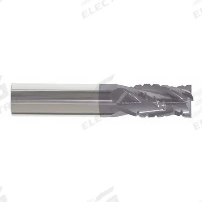 APPROVED VENDOR Roughing End Mill: Carbide, AlTiN Coated, 4 Flute, 1" Mill Dia, 1-1/2" LOC - Corner-Radius Carbide Roughing End Mills for Steel & Cast Iron