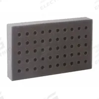 Tube Rack: 5 1/4 in Overall Wd, 1 1/4 in Overall Ht, 9 in Overall Lg, Foam, Silver, (50) Tubes (MPN FTR-100). Key specifications — Material: Foam; Color: Silver; Product Type: Test Tube Rack; Total Holding Capacity: (50) Tubes; Brand: JAECE.