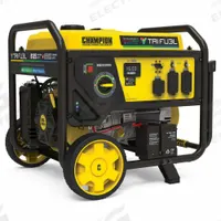 CHAMPION POWER EQUIPMENT Portable Generator: Conventional, Gasoline/Natural Gas/Propane, 120/240V AC (MPN 201169). Key specifications — CARB Compliant: No; Includes GFCI Outlets: Yes; Parallel Configuration Capable: No; Rated Voltage: 120/240V AC; Carbon Monoxide (CO) Shutdown: Yes; Generator Brand: Champion.