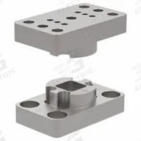 DE-STA-CO Array Tool Plate: MM-T-05, 30 mm L x 50 mm Wd. x 16 mm Ht., ISO 50. Key specifications — attr977790: (4) M5 x 8 mm SHCS Stainless Patchlock; attr977779: Aluminum; attr977784: TE-25xxx; attr977795: MM-T-05; attr977786: MM-15; attr977789: ISO 50; attr950663: DE-STA-CO.