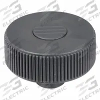 Hand Knob: Knurled, Plastic w/ SS Thread, M12 Thread, 18 mm Thread Lg, 63 mm Dia, Gray (MPN K0261.2312). Key specifications — Brand: KIPP; Color: Gray.