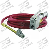 MILTON Dual Head Straight Chuck Inflator Gauge: Single-Tire Inflator Gauges, Sight Glass, Dual Head (MPN 98-A1-501). Key specifications — Material: Aluminum; Thread Size: 1/4 in; Brand: MILTON.