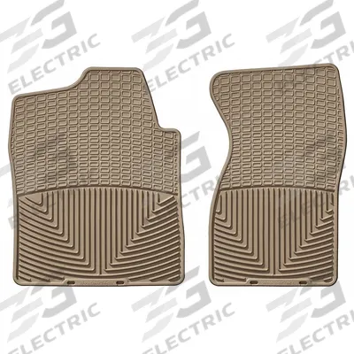 WEATHERTECH Vehicle Floor Mat: 27 3/4 in Lg (In.), 18 in Wd (In.), Tan - Front Floor Mats