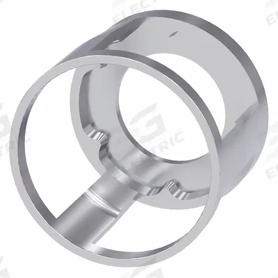 Siemens Pushbutton Guard: 22 mm Panel Mounting Hole Dia, Silver, Metal - Guards for Push Buttons