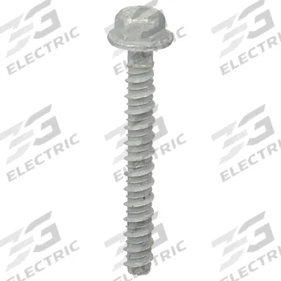 RED HEAD Screw Anchor: 5 in Overall Lg, 1/2 in Dia, Steel, External Hex, Hex, Steel - Heavy-Duty Hex-Head Screw Anchors