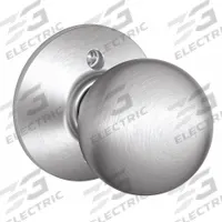 SCHLAGE Door Lockset: Dummy Knob Locksets, Chrome (MPN F170 ORB 626). Key specifications — Lockset Style: Orbit.