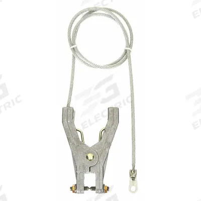 APPROVED VENDOR Bonding and Grounding Wire: C-Clamp/Hand Clamp, 10 ft, Uninsulated - Terminated Bonding & Grounding Wires