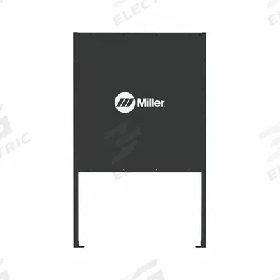 MILLER ELECTRIC Welding Booth Panel: 6 ft Wd, 6.5 ft Ht, Black - Modular Welding Booth Panels