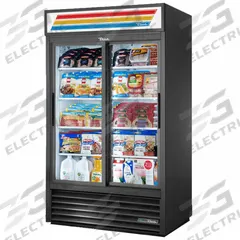 TRUE REFRIGERATION Refrigerated Merchandiser: 78 5/8 in x 47 1/8 in x 29 5/8 in, Black, Sliding (MPN GDM-41-HC-LD). Key specifications — attr1277723: TRUE REFRIGERATION; attr1277683: R-290; attr1277688: Sliding; attr1277691: Yes; attr1277694: Black; attr1280729: GDM.