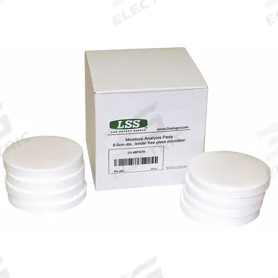 LABEXACT Moisture Analyzer Pad: 3 1/2 in Overall Lg, 3 1/2 in Overall Wd, 1/64 in Overall Ht - Material Handling