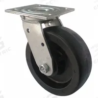 APPROVED VENDOR Plate Caster: Swivel, No Brake, Nylon, 4 in Wheel Dia., 2 in Wheel Wd, Slot, Swivel (MPN P21S-NMB040K-14). Key specifications — Brand: APPROVED VENDOR; Wheel/Tread Color: Black; Roll Up: Swivel.