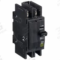 SQUARE D Miniature Circuit Breaker: 50 A, 120/240V AC, Single Phase, 10kA at 120/240V AC, 2 Poles (MPN QOU250). Key specifications — Phase: Single; Amps: 50 A; AC Voltage Rating: 120/240V AC; Max. AIR Rating: 10kA at 120/240V AC; For Use With: Heating; Brand: SQUARE D.