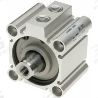 SMC Compact Cylinder: 50 mm Bore Dia, 10 mm Stroke Lg, Through Hole Mounting, Aluminum, M5 x 0.8 (MPN CQ2WB50-10DCZ). Key specifications — attr946022: Through Hole; attr946024: Double Rod; attr946038: CQ2W-Z; attr1123057: Rotating Rod; attr945997: SMC.