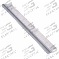 NATIONAL GUARD Door Weatherstripping: Brush Insert, 8 ft Lg, 1 3/8 in Wd, 1/4 in Ht (MPN OV633A-96"). Key specifications — Insert Material: Nylon; Flange Material: Aluminum; Brand: NATIONAL GUARD.
