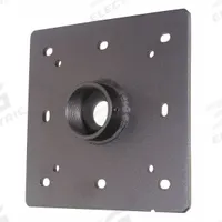 VIDEO MOUNT PRODUCTS Ceiling Plate: Ceiling, Max. 380 lb, Fixed, Powder Coated, Black, CP1. Key specifications — Manufacturer Part Number: CP1; Finish: Powder Coated; Material: Steel; Mounting Location: Ceiling; Brand: VIDEO MOUNT PRODUCTS; Color: Black.