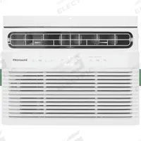 FRIGIDAIRE Window Air Conditioner: 100 sq ft – 150 sq ft, 5,000 BtuH, 115V AC, 5-15P, Cooling Only (MPN FHWC054TE1). Key specifications — Brand: FRIGIDAIRE; Combined Energy Efficiency Ratio (CEER) Rating: 11.0; Voltage: 115V AC; NEMA Plug Configuration: 5-15P; Special Features_Broad: Remote Control.
