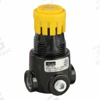PARKER Regulator: Zinc, 1/4 in NPT, 15 scfm, 0 psig to 125 psig, 300 psig Max Op Pressure, Knob (MPN 14R113FC). Key specifications — attr111664: No; attr111400: 14; attr111627: PARKER.