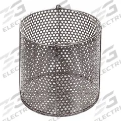 MARLIN STEEL WIRE PRODUCTS Parts Washer Basket: Round, Steel, Silver, 8 1/4 in Basket Ht (MPN 00-00368224-81). Key specifications — Handle Included: Handle Included; Mesh Opening Size: #4; Stackable: Not Stackable; Lid Included: Lid Not Included; Brand: MARLIN STEEL WIRE PRODUCTS.