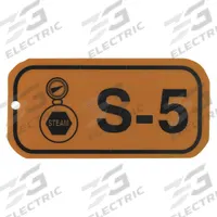 BRADY Lockout Tag: None/ No Header, S-5, Polystyrene, English, Plastic, Holes (MPN 105663)