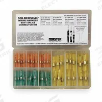 MASTER APPLIANCE Wire Connector Kit: 55 Pieces, 24 AWG – 10 AWG Wire Sizes (MPN 11821). Key specifications — Manufacturer Part Number: 11821; Brand: MASTER APPLIANCE; Includes: (25) Red; Series: Solderseal™.