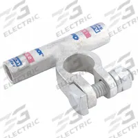 FUSION Battery Terminal: Flag, Solder, 1 ga, 2 ga, Pink Color, Negative, Copper/Tin (MPN 436301N). Key specifications — Contact Material: Copper; Alignment: Flag; Color Code: Pink; Connection Type: Solder; Gauge: 1 ga, 2 ga; Polarity: Negative; Brand: FUSION.