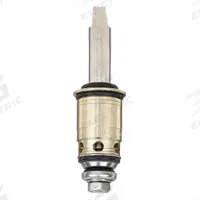 CHICAGO FAUCETS Cartridge: Use with Hot/Cold Water, Brass, Brass, 1 in Overall Lg, Compression (MPN 377-XTLHJKABNF). Key specifications — For Water Temperature: Hot/Cold; Compatible Brand: Chicago Faucets; Product Type: Cartridge; Includes: (1) Cartridge; Material: Brass.