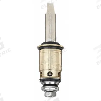 CHICAGO FAUCETS Cartridge: Use with Hot/Cold Water, Brass, Brass, 1 in Overall Lg - Compression Faucet Cartridges