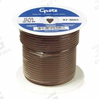 GROTE Automotive Cable: GXL, 100 ft, 1 Conductor, 18 AWG, Brown, 60 V Volt (MPN 87-9201). Key specifications — Brand: GROTE.
