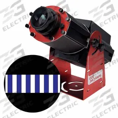 LASERGLOW TECHNOLOGIES Fixed Image Projector: Projector, Lens and Image Template, Blue/White, 300 W (MPN HSV3H140X). Key specifications — Brand: LASERGLOW TECHNOLOGIES; Includes: Mounting Brackets; Laser Color: Blue; Watts: 300 W; Legend/Background Color: White & Blue Zebra Cross; Manufacturer Part Number: HSV3H140X; Product Type: Projector, Lens and Image Template.