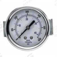 PIC GAUGES Industrial Pressure Gauge: 0 psi to 600 psi, 2 1/2 in Dial, 1/8 in NPT Male, Center Back (MPN 103D-258K). Key specifications — Accuracy: ±3-2-3%; Brand: PIC GAUGES; Vibration Resistance Properties: None; Gauge Wetted Parts: Brass / Copper.