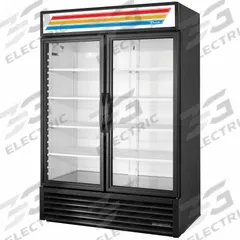 TRUE REFRIGERATION Refrigerated Merchandiser: 78 5/8 in x 54 1/8 in x 31 1/2 in, Black, Swing (MPN GDM-49-HC-TSL01-Black). Key specifications — attr1277723: TRUE REFRIGERATION; attr1277683: R-290; attr1277688: Swing; attr1277691: Yes; attr1277694: Black; attr1280729: GDM.