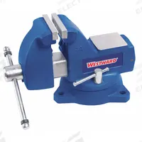 WESTWARD Combination Vise: Std Duty, Covered, 4 in Jaw Face Wd, 4 1/2 in Max Jaw Opening, Serrated (MPN 10D708). Key specifications — attr663938: WESTWARD.
