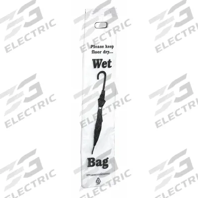 GLARO Umbrella Bags: 7 in Overall Wd, 31 in Overall Ht, 100 Bags