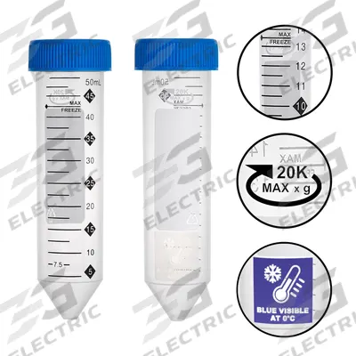 APPROVED VENDOR Centrifuge Tube: Centrifuge Tube, Polypropylene, 50 mL Capacity - mL, Conical - Plastic Centrifuge Tubes