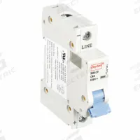 DAYTON IEC Supplementary Protector: 6 A Amps, 220V DC, 10kA at 220V DC, Screw Clamp, NDB2Z-63 C6/1 (MPN 5MLC3). Key specifications — Brand: DAYTON; Terminal Connection: Screw Clamp; DC Voltage Rating: 220V DC; Max. AIR Rating: 10kA at 220V DC; Series: NDB2Z-63 C6/1; AC Voltage Rating: Not Rated; Curve Type: C.